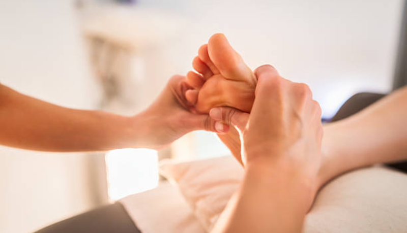 manicure and foot massage