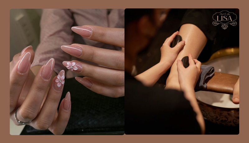 manicure and foot massage