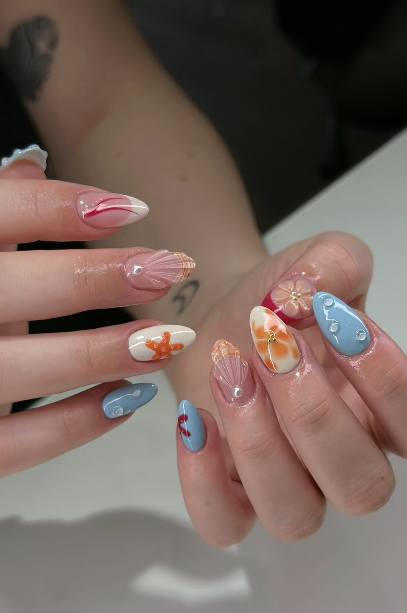 mẫu nail đẹp nhẹ nhàng