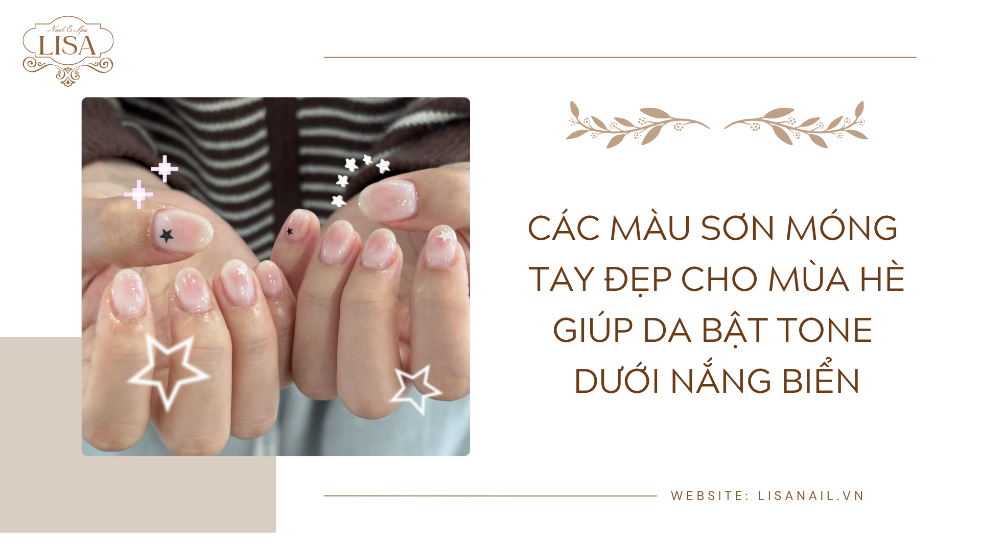 Các màu sơn móng tay đẹp cho mùa hè giúp da bật tone dưới nắng biển