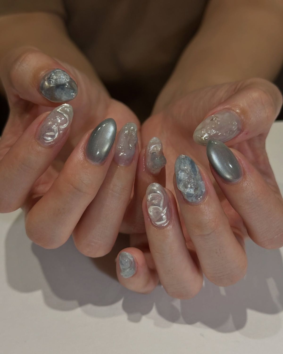 các mẫu nail mắt mèo các mẫu nail mắt mèo