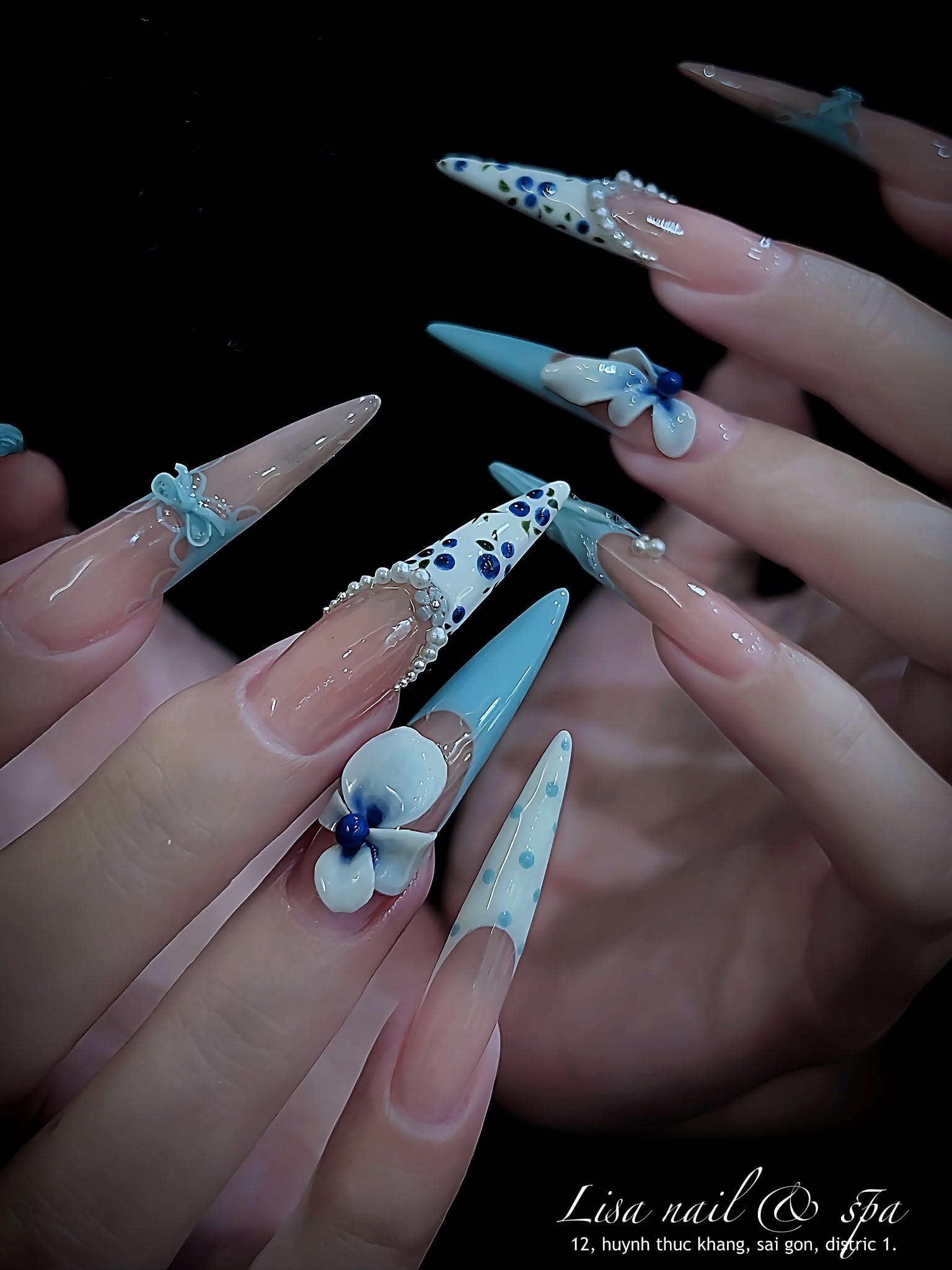 tiệm nail mở đến 12h đêm Huỳnh Thúc Kháng