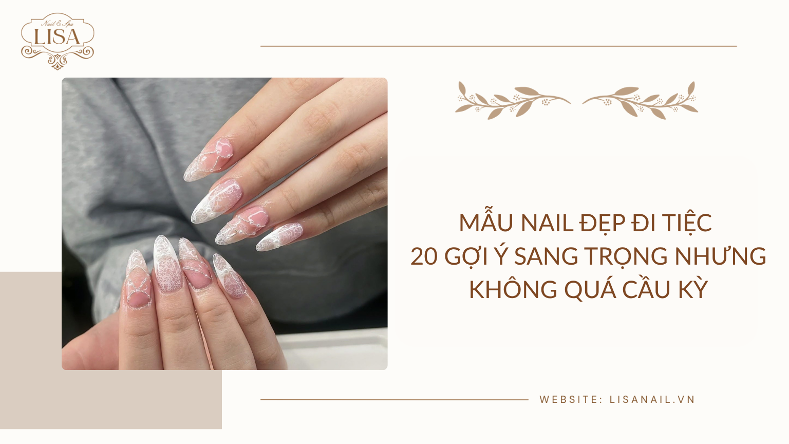 Mẫu Nail đẹp đi tiệc 20 gợi ý sang trọng nhưng không quá cầu kỳ