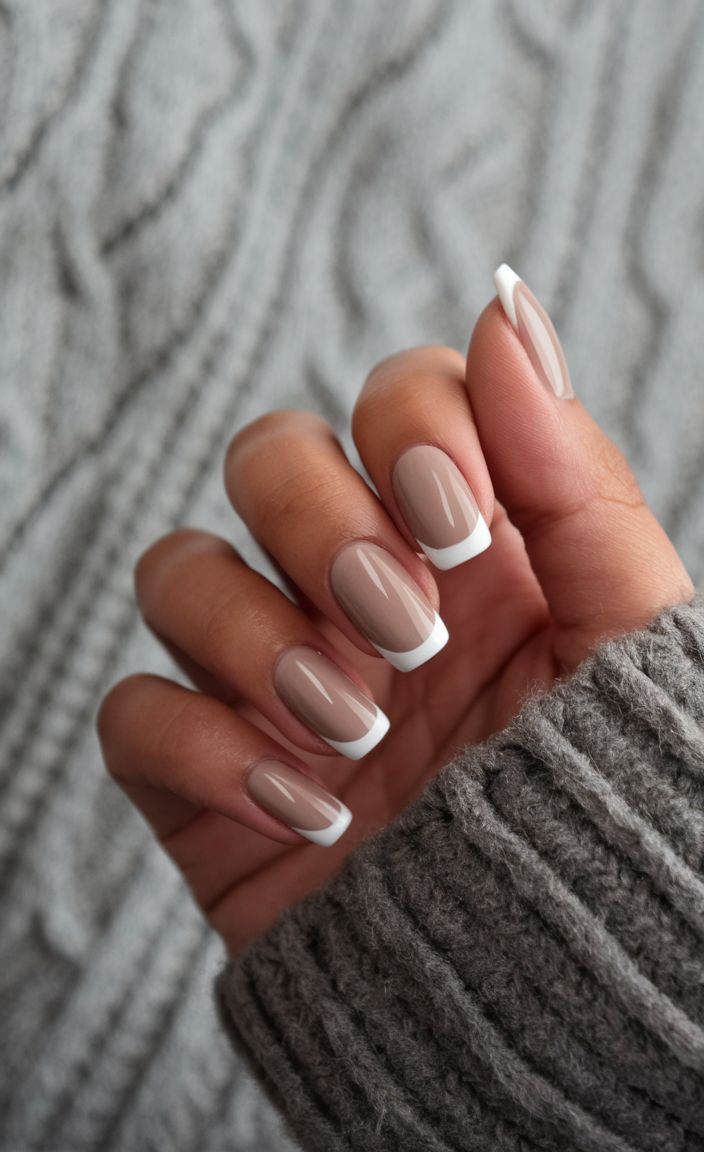 mẫu nail màu nude